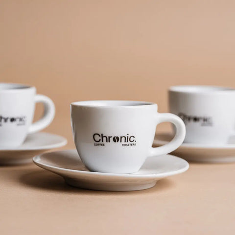 Set de tasses espresso - 6 pièces avec sous-tasses