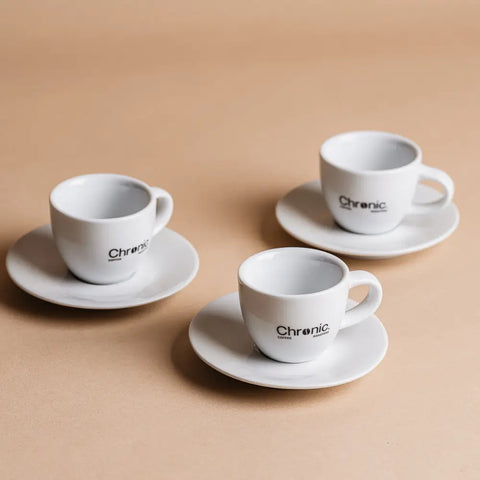Cappuccino-Tassen-Set – 6-teilig mit Untertassen