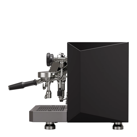 Rocket Espresso Giotto Fast V – panneaux noirs, vue de côté